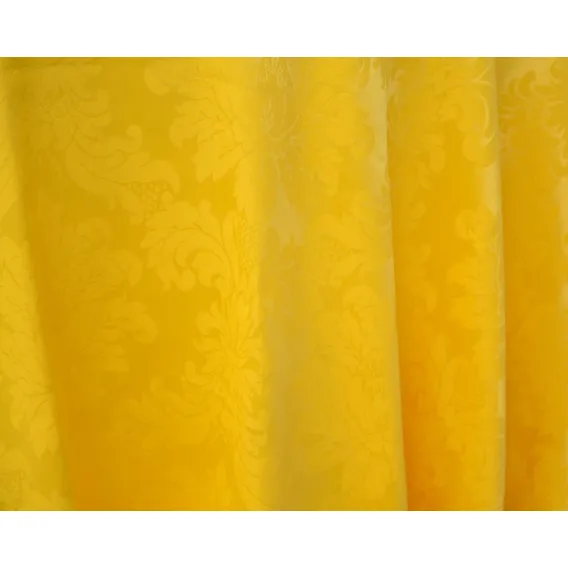 Toalha Mesa Jacquard Retangular 8 Lugares + Brinde. Cor Amarelo Foto 1
