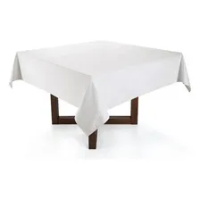 Toalha Mesa Quadrada 8lug Karsten 180x180cm VerÃssimo Branca Foto mini 3