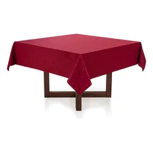 Toalha Mesa Quadrada Celebration Verissimo Vermelha 180cm Foto mini 4