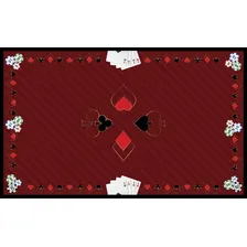 Toalha Mesa Retangular Estampada Poker 6 Lug Oxford Vermelha Cor Vermelho Foto mini  2