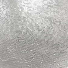 Toalha Mesa Térmica Impermeável Pvc Condessa Branco 140x220 Foto mini  3
