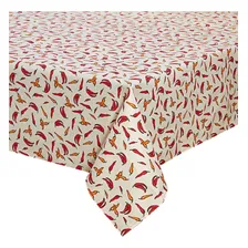 Toalha P/ Mesa De 4 Lugares 1,45x1,45m - Pimenta Cor Vermelho Foto mini 1