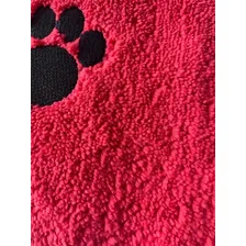 Toalha Pet Para Banho Cães E Gatos Microfibra Alta Absorção Cor Vermelho Foto mini  3