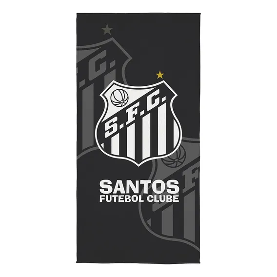 Toalha Praia Banho Aveludada Futebol Lepper Santos Foto 1