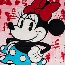 Toalha Praia Banho Infantil Algodão Aveludada Minnie Rosa Foto mini 4