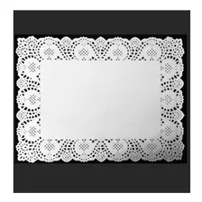 Toalha Rendada Doilie Retangular 19x30 Cm Com 100 Un Cor Branco Rendado Foto  mini 1