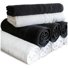 Toalhas De Rosto Salao Beleza 70x44cm 100% Algodão Kit C/5 Cor Variadas Lisa Foto mini 1