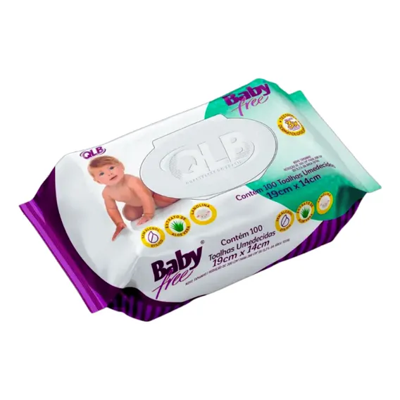 Toalhas Umedecidas Baby Free 100 Unidades ? QL Foto 1
