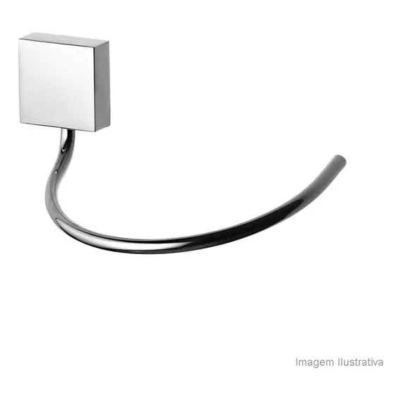 Toalheiro Argola 2050 C67 Lorensquare Cromado Lorenzetti Foto 1