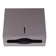 Toalheiro Dispenser Papel 600 Folhas Espelhado Preto Foto mini  3