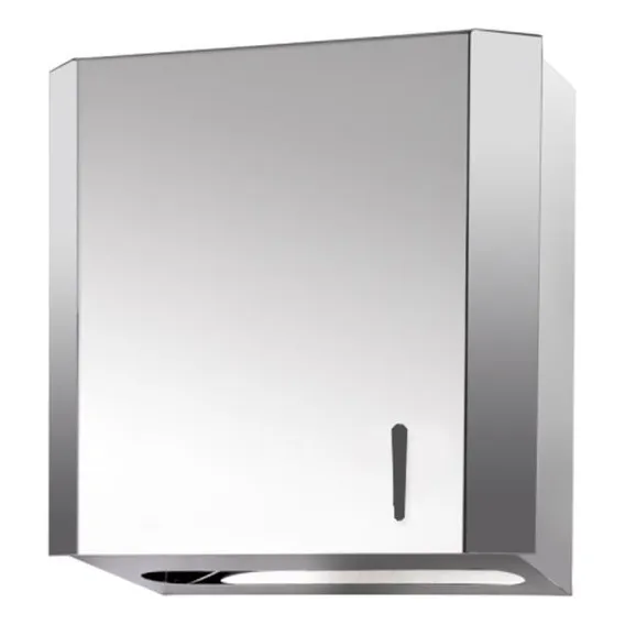 Toalheiro Inox Dispenser Papel Toalha Papeleira Loren Metais Foto 1