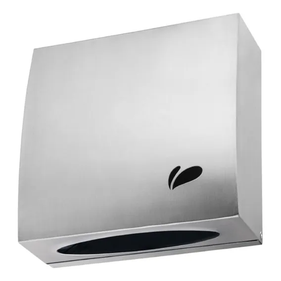 Toalheiro Inox Escovado Noble Papel Toalha Folhas Biovis Foto 1