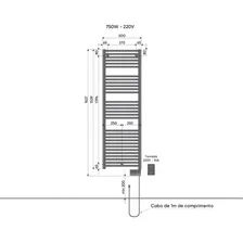 Toalheiro Radiador Térmico Atlantic - 750w Cor Branco Foto mini  3