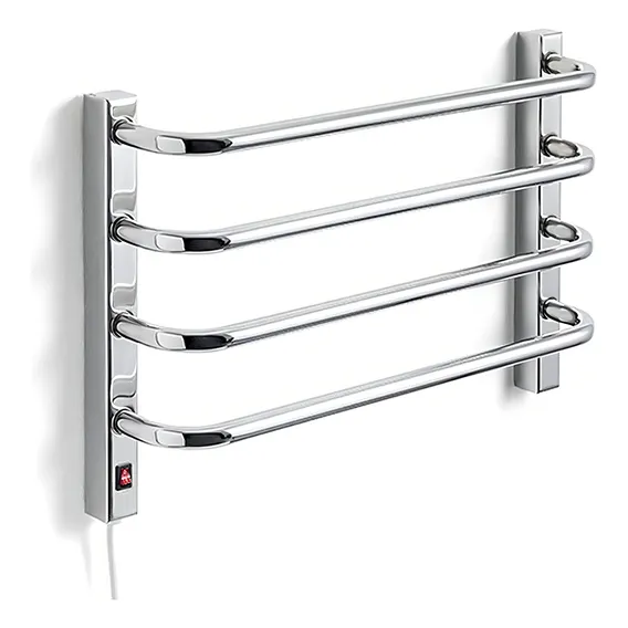 Toalheiro Térmico Cromado Mini Pequeno Compacto P/ 1 Toalha 220v Direito Foto 1