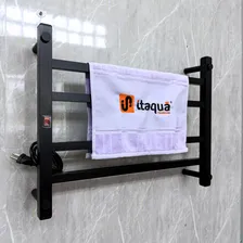 Toalheiro Térmico Elétrico Preto 110v Itaquá Resistências Seca e Aquece Toalhas Foto mini  2