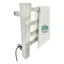 Toalheiro Térmico Inox Elétrico Cromado Para 1 Toalha Puxadores Online Foto mini  2