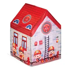 Toca Barraca Casinha Infantil Bombeiros Foto mini  3