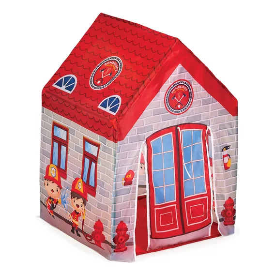 Toca Barraca Casinha Infantil Bombeiros Foto 1