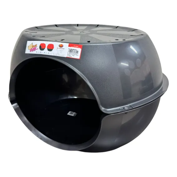 Toca casinha Pequeno Porte Para Gatos Furacão Pet Preta Cor Preto Foto 1
