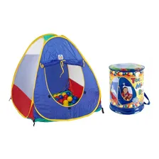 Toca Magica Barraca Infantil Ball Braskit Azul 100 Bolinhas Foto mini 1