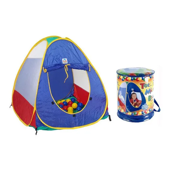 Toca Magica Barraca Infantil Ball Braskit Azul 100 Bolinhas Foto 1