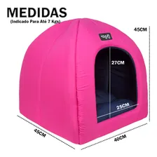 Toca Pink 2x1 Cachorro Gato Cabana Cama Casinha Casa Foto mini 2