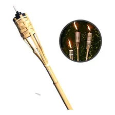 Tocha Bambu Iluminação Com 1 Metro Com Recipiente E Pavio Foto  mini 1