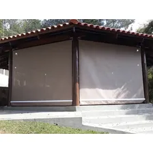 Toldo Cortina Para Casa Retrátil Lona Translucida Foto mini  2