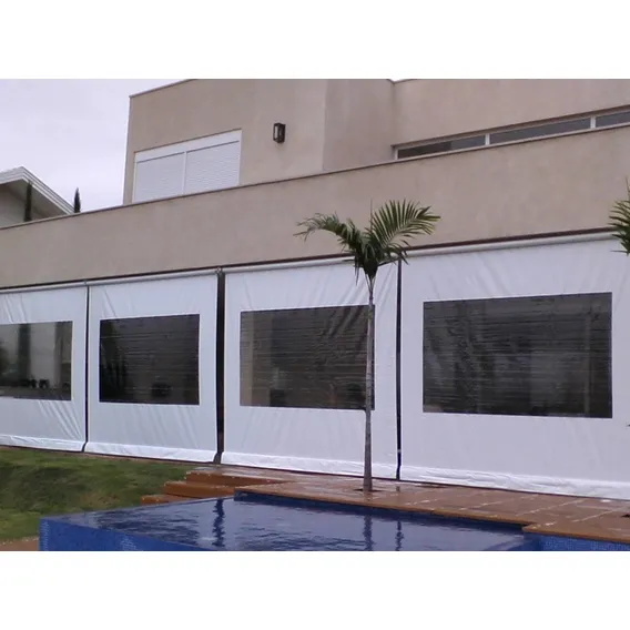 Toldo Cortina Para Casa Retrátil Lona Translucida Foto 1