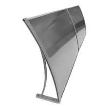 Toldo Lufiara 120cm x 50cm Toldo em Policarbonato Modular Completo Para Portas E Janelas - Cinza Fume Foto mini  2