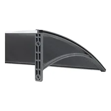 Toldo Policarbonato 1,2x0,5m Cinza/fume Versatil Foto mini 2