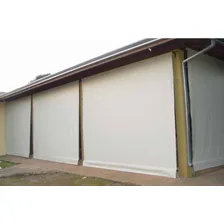 Toldo Retrátil Cortina Impermeável Com Tubos Cor Branco Foto mini  3