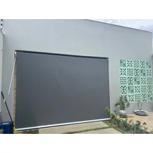 Toldo Vertical Retrátil Alfaplex Tela Solar 3% Grafite Cor Grafite - Acabamento Branco Foto mini 4