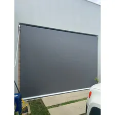 Toldo Vertical Retrátil Alfaplex Tela Solar 3% Grafite Cor Grafite - Acabamento Branco Foto mini 1