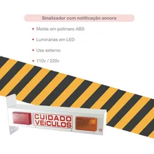 Toller sinalizador luminoso lateral para garagem com bip bivolt Foto mini 3