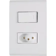 Tomada 2/4 C/ Placa Modular Liz 10a Branca Kit 10 Tramontina Cor Branco Foto mini  2