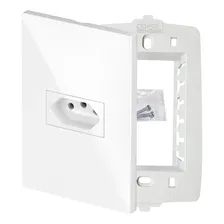 Tomada 20 Ampéres Elétrica Branco Brilho Gloss Recta Blux Foto mini 1