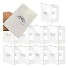 Tomada 20 Ampéres Elétrica Branco Brilho Gloss Recta Blux Foto mini 4