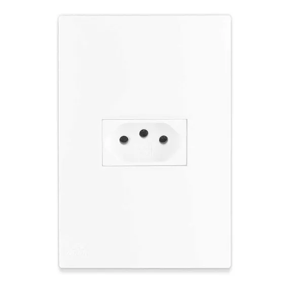 Tomada 2p+t 10a Apoio Lisse Tomada 2P+T 10A Branco Foto 1