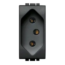 Tomada 2p+t 10a Pb Living Light Preto Pial Legrand Sl4165s Foto mini 1