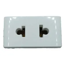 Tomada 2pu Padrão Americano - Bticino Thesi Cor Branco Foto mini 1