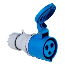 Tomada Acoplamento Ind 2p+t 32a 220-250v 6h Tramontina Cor Tomada Acoplamento AZUL Foto  mini 1