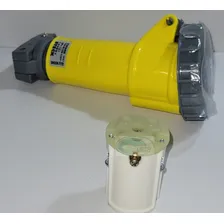 Tomada Acoplamento Shock Tite 3p 2p+t 16a 4h 100/130v Steck Cor Amarelo Foto mini 4