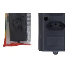 Tomada Barra Interneed 2 Polos +terra Preta 10a. Dupla Foto mini  2