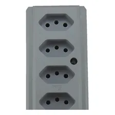 Tomada Barra Interneed (h) Quintupla 10a 2 Polos +terra Cinz Foto mini  2