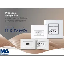 Tomada Carregador Celular Usb Movel Margirius 110v 220v Mdf Cor Preto Foto mini 2