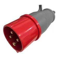 Tomada De Embutir N4246 3p+t 32a 380v + Plug N4276 Cor Vermelho Foto mini 4