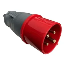 Tomada De Embutir N4246 3p+t 32a 380v + Plug N4276 Cor Vermelho Foto mini  2
