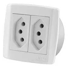 Tomada Dupla 10a Linha Moveis Slim Ilumi Foto mini 1