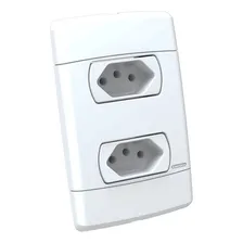 Tomada Dupla 4x2 10a Branca Neo Sottile Enerbras Cor Branco Foto mini 1